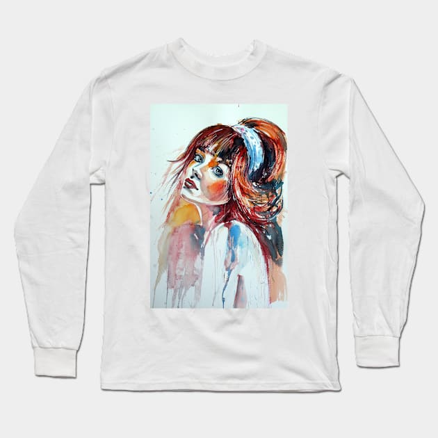 Lovely girl Long Sleeve T-Shirt by kovacsannabrigi